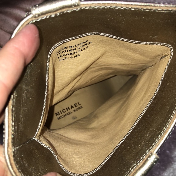 COPY - MICHAEL Michael Kors Metallic Heeled Boots - Picture 9 of 12